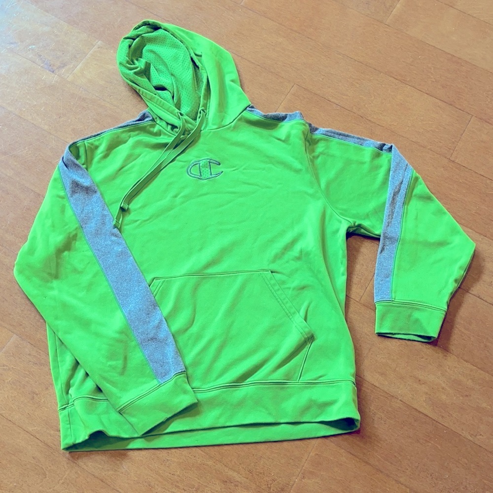 Green champion hooded Sweatshirt